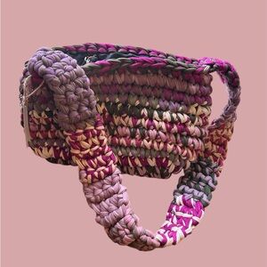 New Handcrafted Multicolor Woven Shoulder Bag